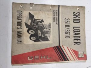 Gehl 3510 3610 Sl Skid Steer Loader Operator Service Manual 903654 1985 Oem