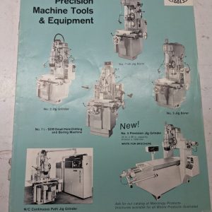 Moore Precision Machine Tools Sales Brochure Catalog Features Specifications