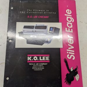 K.O. Lee Tool Grinder Cnc Cylindrical Cnc660 Silver Eagle Sales Brochure Folder