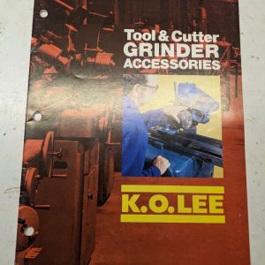 K.O. Lee Tool Shop Cutter Grinder Accessories Sales Brochure Catalog 1978