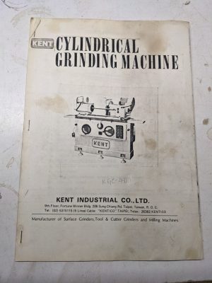 Kent Cylindrical Grinding Machine Kgc-450M Operator Service Manual Parts List