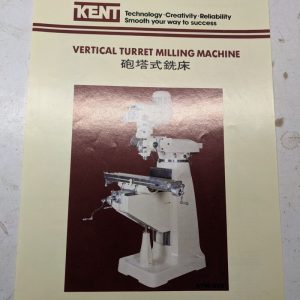 Kent Sales Brochure Machine Tools Vertical Milling Specifications Features Ktm-
