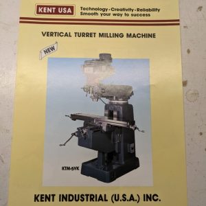Kent Sales Brochure Machine Tools Vertical Milling Specification Feature Ktm-