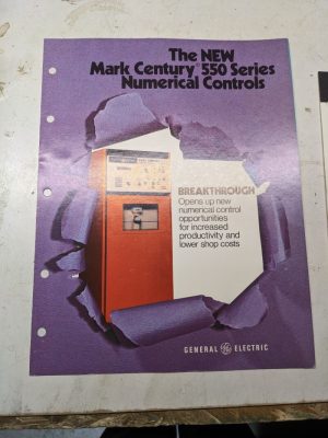 Ge Mark Century 550 Numerical Control Cnc Sales Brochure Features 1972