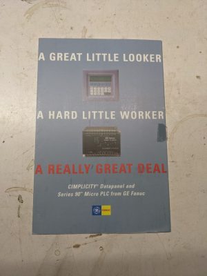 Ge Fanuc Cimplicity Datapanel Series 90 Micro Plc Sales Brochure Features 1996