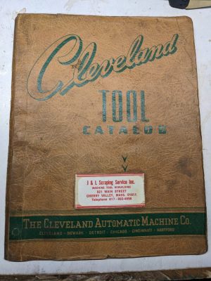 Cleveland Tool Catalog Sales Brochure Specs Features List For Model A B Machine