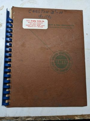 Carlton Machine Tool Radial Drill Service Parts List Book Old Copy 3'-11”