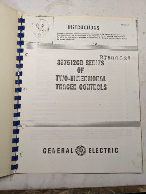 Ge Instruction Service Manual 3S7512Cb Two Dimensional Tracer Control Copy