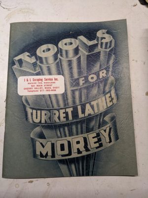Morey Machine Tools For Turret Lathes Sales Brochure Catalog 1953 Spec Feats