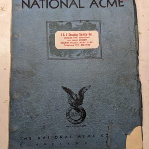 National Acme Service Parts List Manual Gridley Automatic R Model 4 6 Spindle