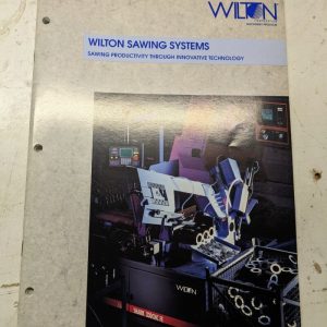 Wilton Sawing Systems Sales Brochure Machine Tool Catalog Specifications 1996