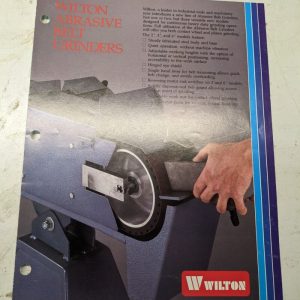 Wilton Belt Grinder Sales Brochure Machine Tool Specifications Features 4000