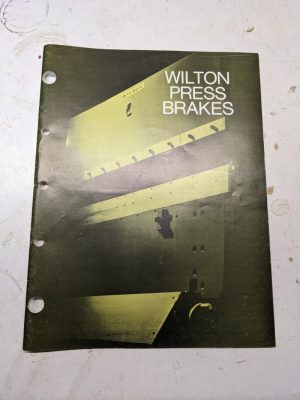 Wilton Press Brakes Sales Brochure Machine Tool Specifications Features 50-75