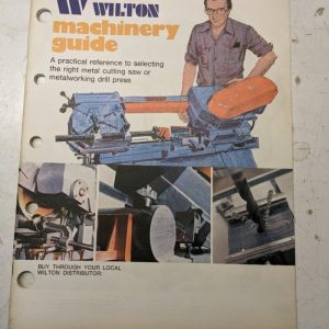 Wilton Machinery Guide Reference Tool Selection Booklet Sales Brochure Catalog
