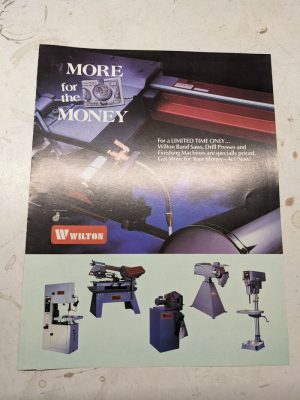 Wilton Sales Brochure Shop Machine Tool Catalog