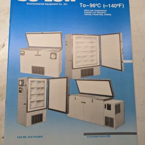 So-Low Equipment Sales Brochure Catalog Freezers Features Specification