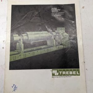Mb Trebel Balancing Testing Machines Sales Brochure Dynematic Catalog
