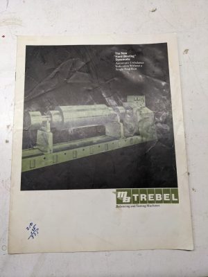 Mb Trebel Balancing Testing Machines Sales Brochure Dynematic Catalog
