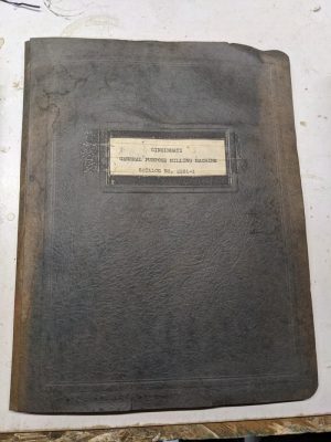 Cincinnati Service Repair Parts List Catalog Manual General Purpose Milling Copy