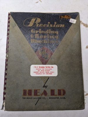 Heald Precision Grinding Boring Machines Sales Brochure Catalog Features Specs