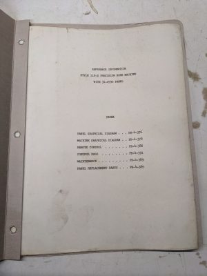 Ex-Cell-O 112-D Boring Machine Operator Service Manual Book Repair Parts List