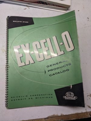 Ex-Cell-O Sales Brochure Features Specifications General Products Catalog