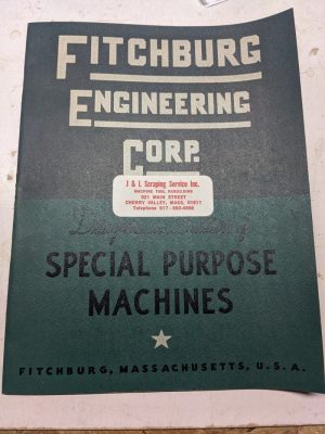 Fitchburg Engineering Designers & Builder Special Purpose Machines Sales Catalog