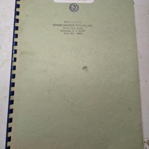 Ucimu Emv Italy Operator Service Manual Parts List Book Clover Lathe Shop Tool