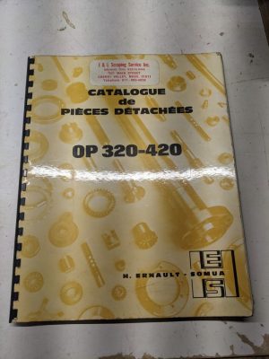 H Ernault Somua Es Service Repair Parts List Manual Catalog Op 320 Op 420 Lathe
