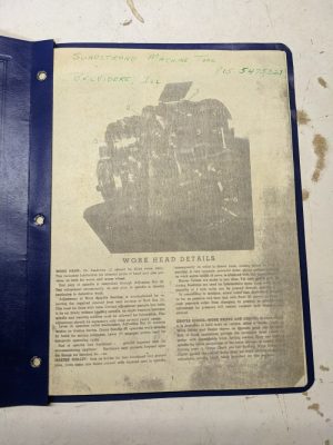 Hanson Whitney 10X24 Universal Thread Miller Operator Service Manual Copy