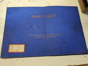 Goss De Leeuw Machine Service Parts List Book Manual Catalog 6X6.75” 712 1943