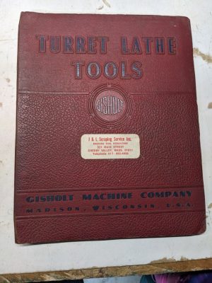 Gisholt Machine Company Turret Lathe Tool Sales Brochure Features Specifications