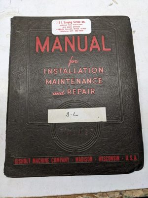 Gisholt Machine Service Parts List Catalog Manual 3L Turret Lathe 1940 Shop Tool