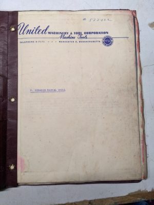 Girards Operator Service Manual Machine Model Radial Drilling 1952 Shop Tool