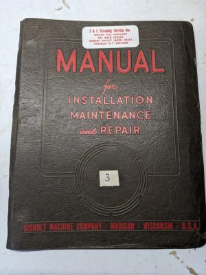 Gisholt Machine Service Repair Part List Book Manual Catalog 3 Turret Lathe 1940
