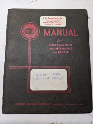 Gisholt Machine Service Repair Parts List Manual Catalog 5 Turret Lathe 1941