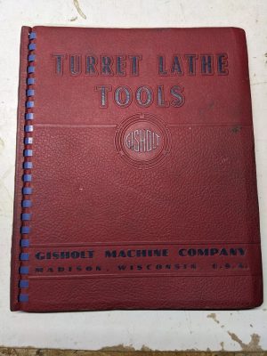 Gisholdt Machine Company Turret Lathe Tools Sales Catalog Brochure Specs Feat