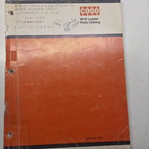 Case W18 Skid Steer Loaders Service Parts Catalog Manual List 1971 1169