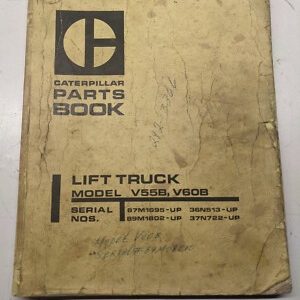 Caterpillar Fork Lift Service Parts Catalog List Book 1977 V55B V60B Seb2515