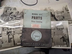 Thomas Gibbs Service Parts List Book Manual Catalog Model 375 & Photos 1949 Shop