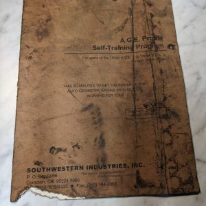 Swi Southwestern A.G.E. Profile Self Training Program Trak 3 2.0 + 2000 Manual