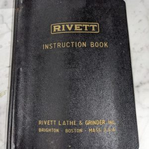 Rivett Sales Brochure Catalog Specs Features Precision Cabinet Lathe 918S