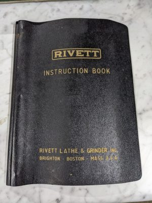 Rivett Sales Brochure Catalog Specs Features Precision Cabinet Lathe 918S