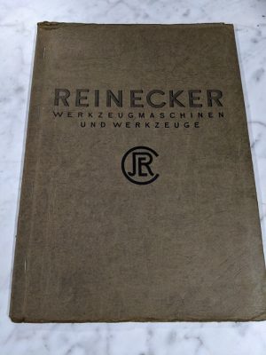 Reinecker Backing Off Grinder Machine He 1 2 3 Operator Service Manual 1936