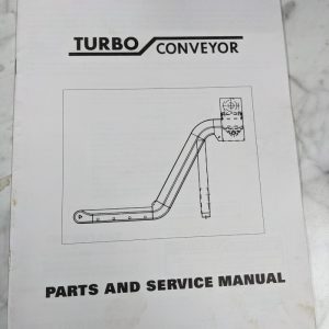 Turbo Chip Conveyor Parts List Book Service Manual Catalog 1995 Shop Tool Room