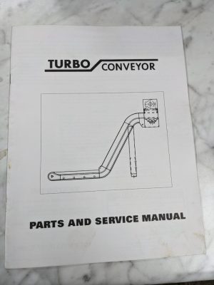 Turbo Chip Conveyor Parts List Book Service Manual Catalog 1995 Shop Tool Room