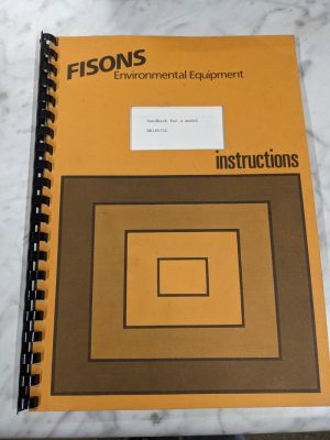 Fisons Environmental Equipment Operator Service Handbook Manual Br185/Cc