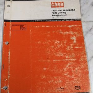 Case 1190-1690 Tractors Parts Catalog List Book Manual Special Equipment 8-1370