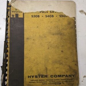 Hyster Service Manual Repair Spacesaver S30B S40B S50B Forklift Shop Book