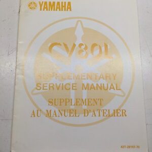 Yamaha Supplementary Service Manual Cv80L 1983 Scooter Repair 43T-28197-70